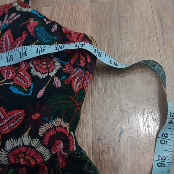 FARM Rio Fruit Paradise Chiffon Tiered Maxi Sundress Sz L - Picture 7 of 8